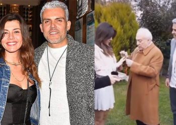 Gökçe Bahadır-Emir Ersoy çifti yüzükleri taktı