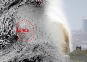 İngiltere’de  ‘Eunice’ alarmı! 30 yıldır böylesi görülmedi…