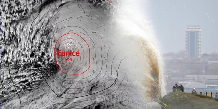 İngiltere’de ‘Eunice’ alarmı! 30 yıldır böylesi görülmedi…