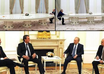 Putin masayı küçülttü! Bolsonaro görüşmesinde dikkat çeken kareler