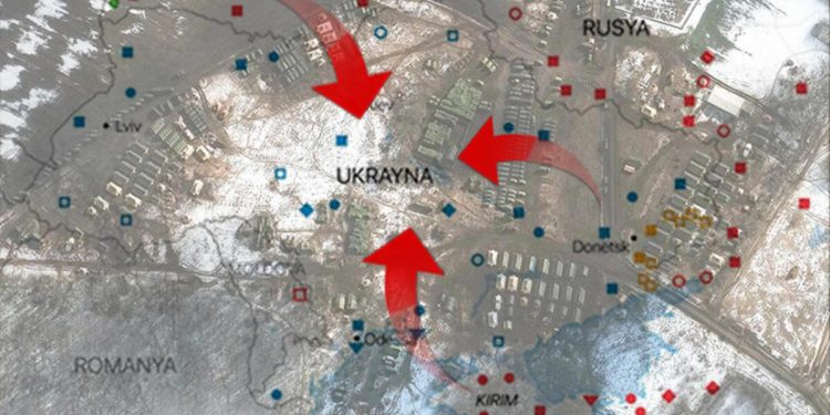 Ukrayna krizi savaşa yol alıyor… İşte Rusya’nın muhtemel işgal rotaları!