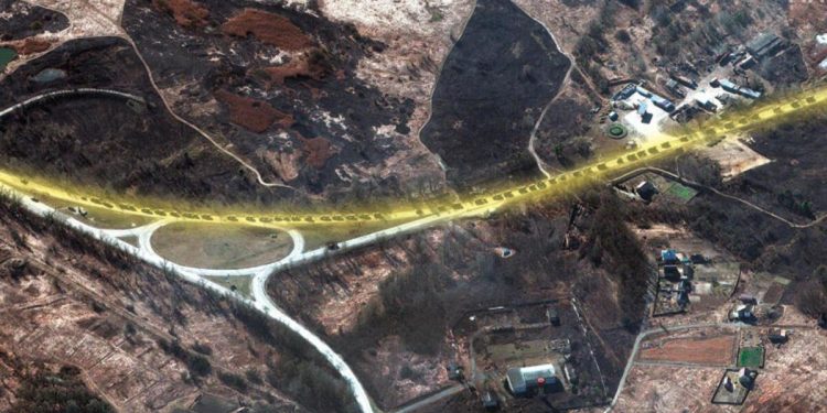 65 km’lik konvoyla geliyorlar