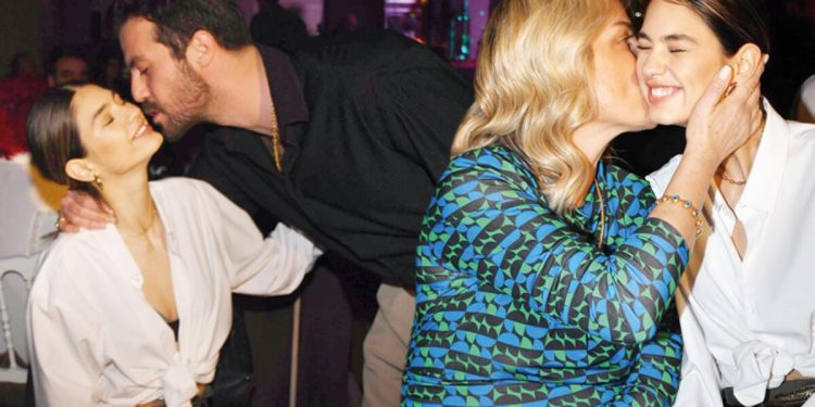 Didem Şahin’den müstakbel gelin Ecem Çırpan’a öpücük
