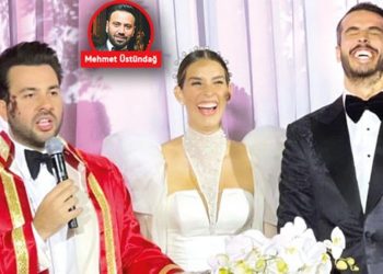 Dila Tarkan ve Dağhan Doğruer’in nikahında Engincan Ural gösteri