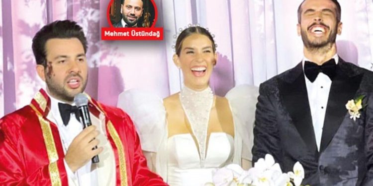 Dila Tarkan ve Dağhan Doğruer’in nikahında Engincan Ural gösteri