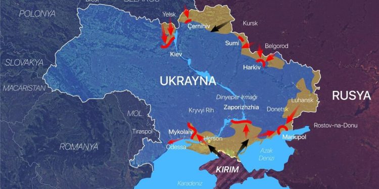 Haritalarla Rusya Ukrayna savaşının 9’uncu günü… Nükleer santraldeki yangın korkuttu: ‘Eğer bir patlama olursa…’