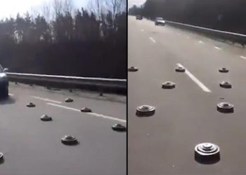 İnanılmaz anlar… Vefatlar burun buruna: Rusların bıraktığı mayınların ortasında otomobil kullandılar!