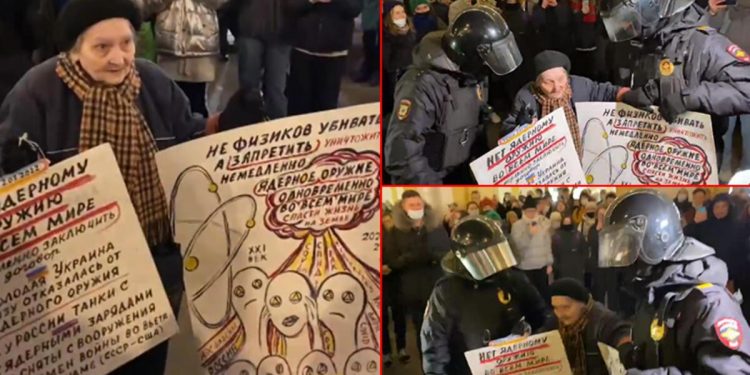 Leningrad Kuşatması’ndan sağ kurtulmuştu… Rus polisi 77 yaşındaki bayanı bu türlü gözaltına aldı!