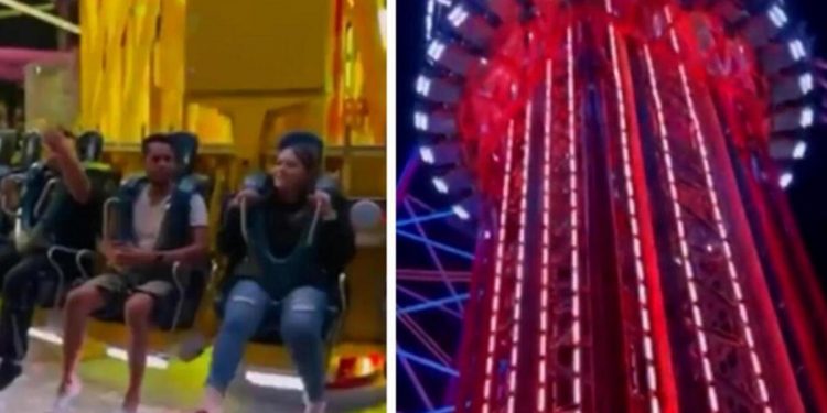 Lunaparkta büyük facia! Metrelerce yükseklikten yere çakıldı…