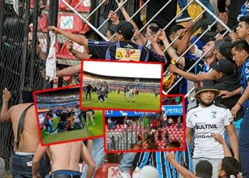 Meksika’da futbola kan bulaştı! Queretaro-Atlas maçında ortalık savaş alanına döndü