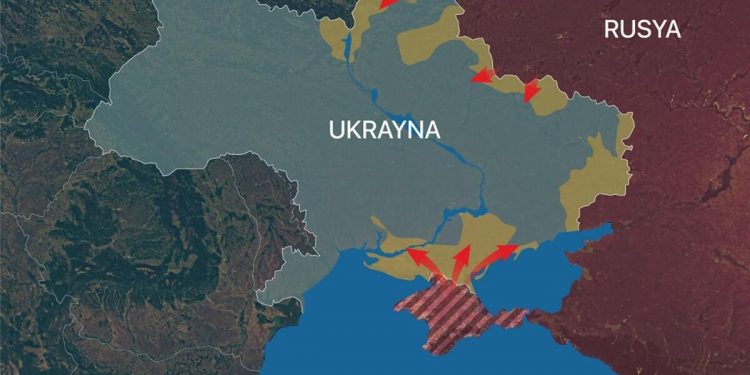 Rusya Ukrayna savaşının haritası! Bir kent daha ele geçirildi, artık ise…
