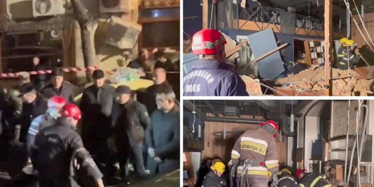 Bakü’de patlama: 1 meyyit, 31 yaralı