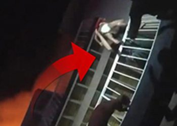 Bir yaşındaki bebeğin mucize kurtuluş anı kamerada!