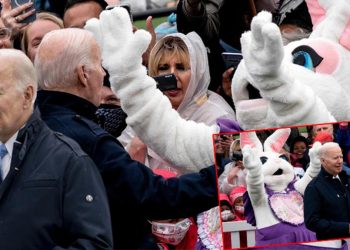 Dünyanın konuştuğu fotoğraf: Paskalya tavşanı Joe Biden’ı bu türlü korkuttu