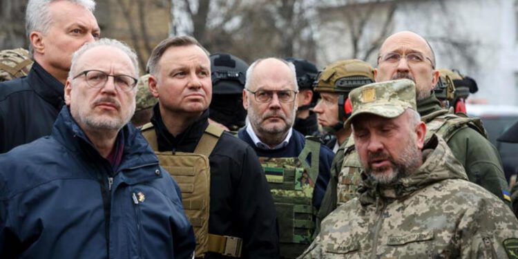 Estonya, Polonya, Letonya ve Litvanya başkanları Zelenski ile görüştü