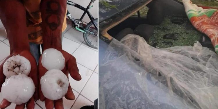 Meksika’da tenis topu büyüklüğünde dolu yağdı