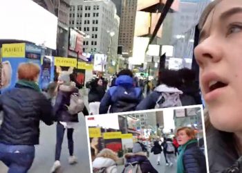 New York’ta büyük panik… O anlar saniye saniye kamerada