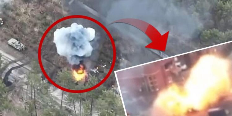 Rus birliği bu türlü pusuya düşürüldü… O anlar kamerada!