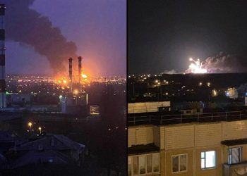 Savaşta flaş gelişme: Ukrayna helikopterleri Rusya’da petrol tesisini vurdu!