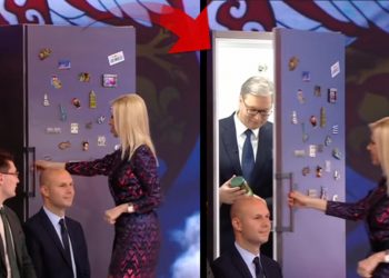 Sırbistan’da şaşırtan yayın! Cumhurbaşkanı canlı yayında buzdolabından çıktı