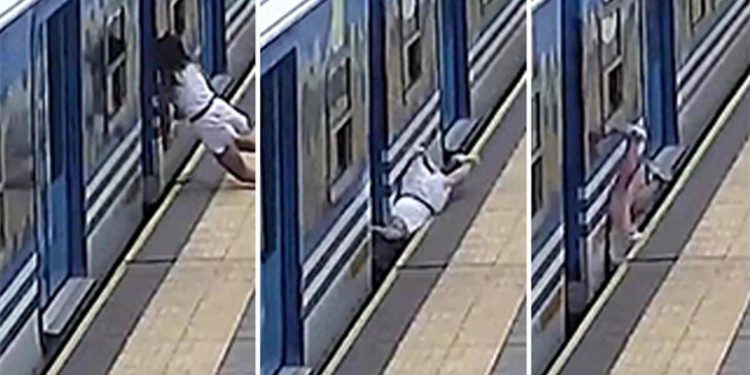 Tren raylarında can pazarı: Mucize kurtuluş kamerada!