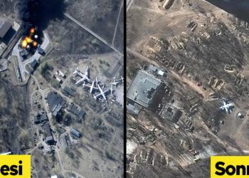 Uydu imajları doğruladı! Ruslar Antonov Havalimanı’ndan çekildi…