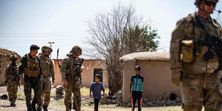 ABD askerlerinden teröristler ile devriye