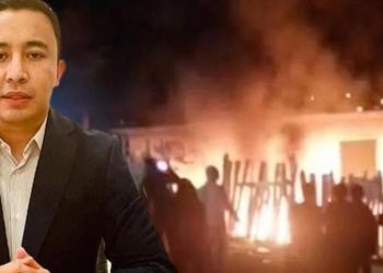 Dünya bu imgeler ile sarsıldı… İftira canına mal oldu! Yakılarak öldürüldü