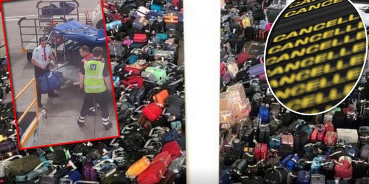 İngiltere’de havaalanı krizi büyüyor… Pilotlar bagaj taşırken görüntülendi