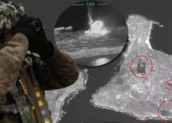 Ukrayna’dan Yılan Adası’na gece yarısı operasyonu! Uydu imajları ortaya çıktı…