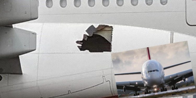 Havada panik! Uçak, 14 saat yan tarafındaki delikle uçtu