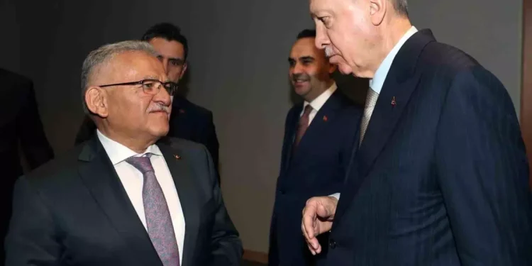 Başkan Büyükkılıç, Ankara’da Cumhurbaşkanı Erdoğan ile bir araya geldi
