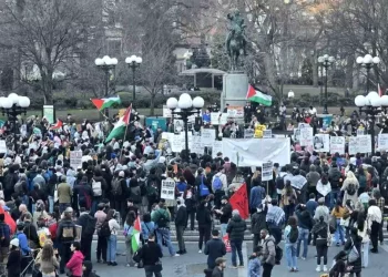 Columbia Üniversitesi’nde Mahmoud Khalil için Protesto