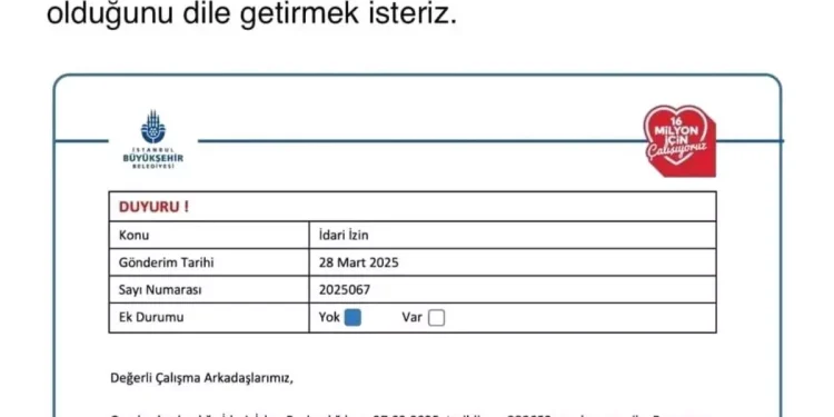 İBB’de KHK’lı Personellere Bayram Müsaadesi Verilmedi