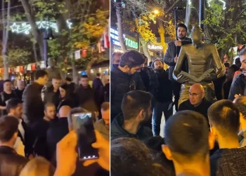 Ankara’da hareketli dakikalar! Polis yere düştü, Mahmut Tanal özür diledi