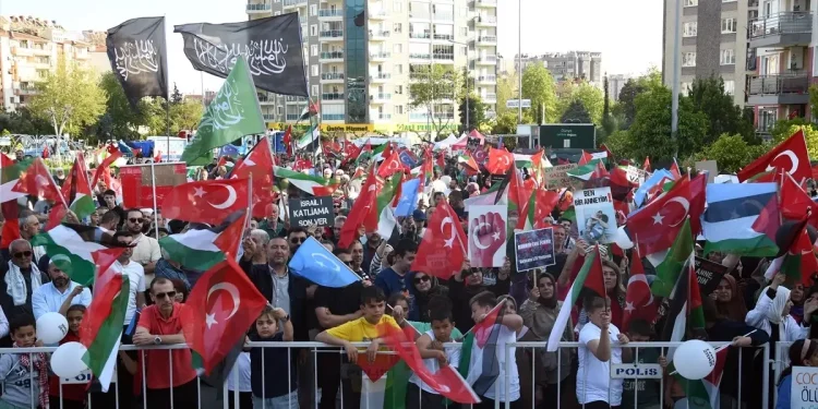 Aydın’da Gazze’ye Dayanak Mitingi