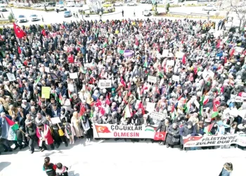Nevşehir’de Gazze İçin Yürüyüş