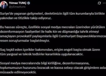 Bakan Tunç’tan Provokatif Paylaşımlara Soruşturma