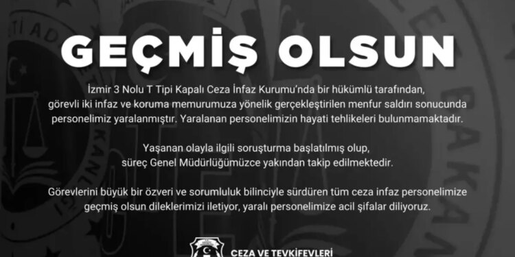 İzmir Cezaevinde Hücum: 2 Memur Yaralandı