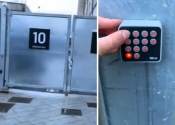 Kapı şifresi bomba! Elini kolunu sallayarak stada girdi