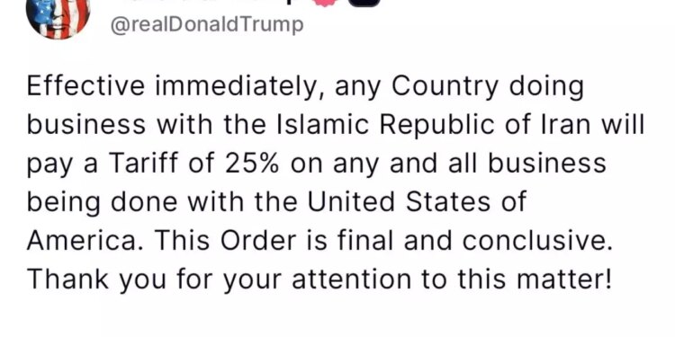 Trump’tan İran ile Ticaret Yaptırımı